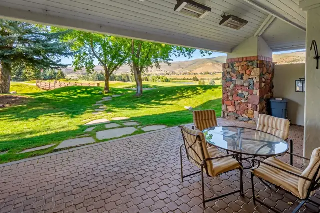 Private patio overlooking the Country Club of the Rockies